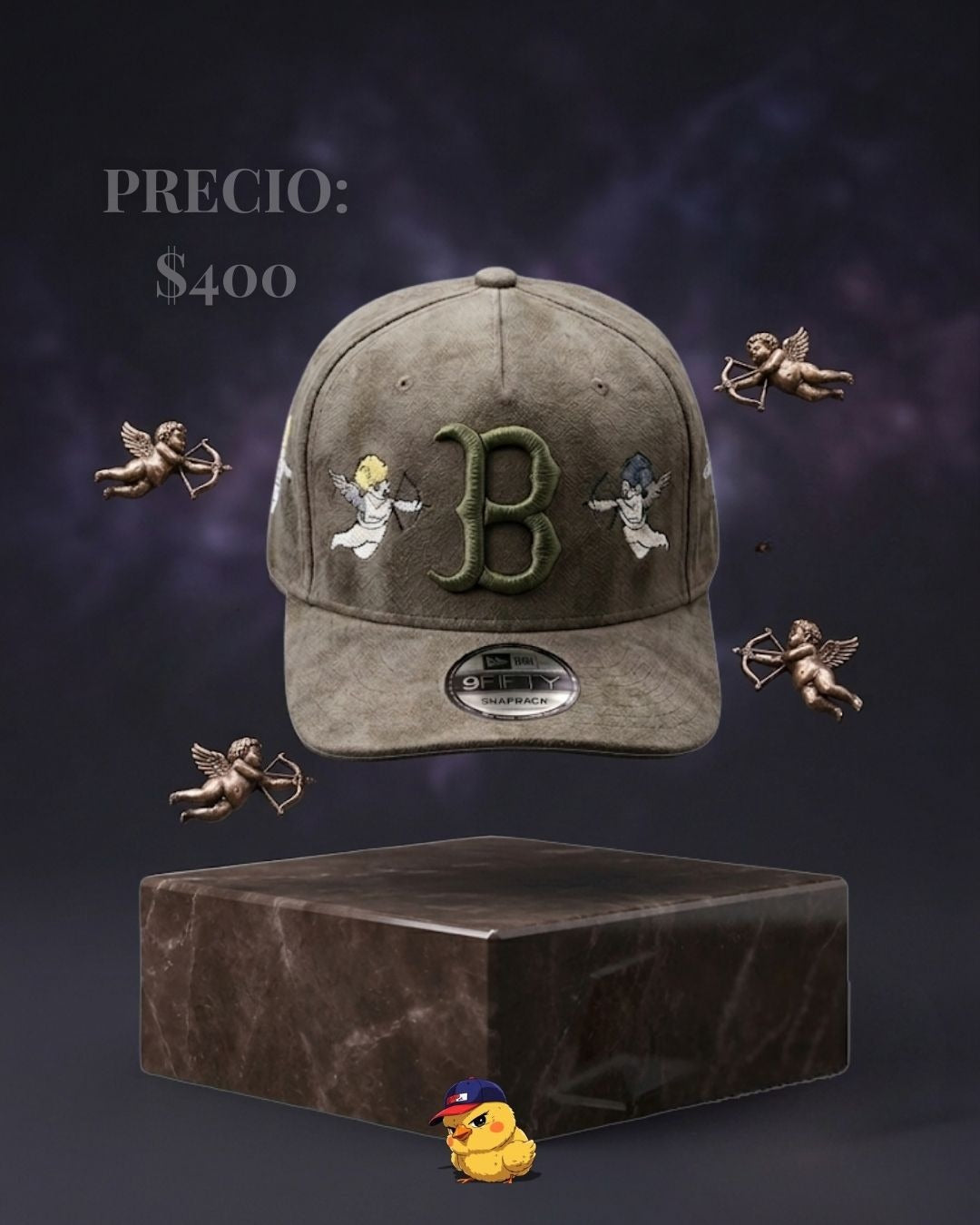 Boston Red Sox "Cherub Edition" – Vintage Olive Suede